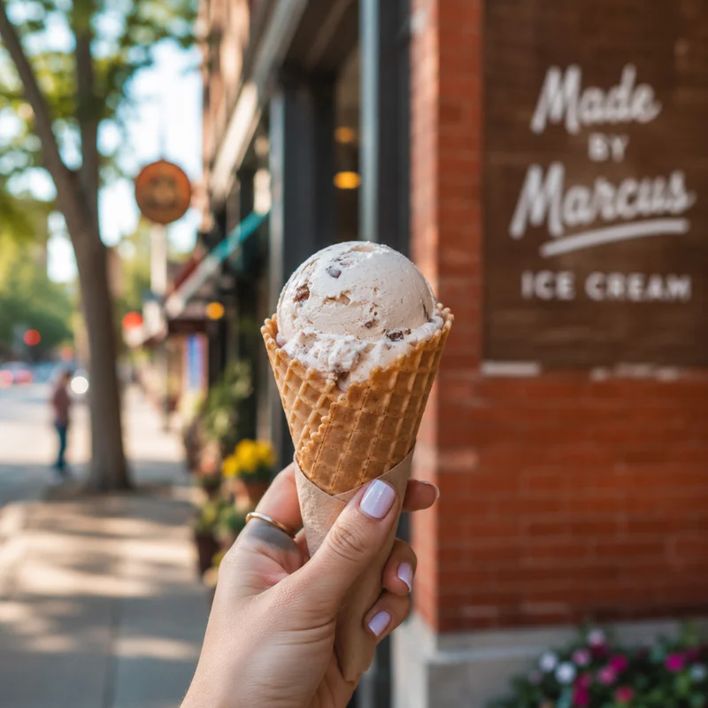 Ice cream on a Calgary summer street